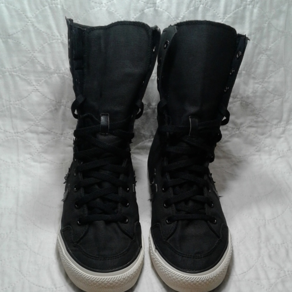 CONVERSE xhi top poor man black & white sz 9.5 men